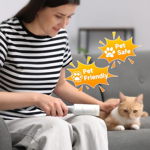 Extra Sticky Lint Roller, 1000 Sheets Value Pack with 3 Reinforced Handles, Tear-Resistant Sheets for Pet Hair, Clothes, Couch & Car - size: 1000Sheets+3 Handles