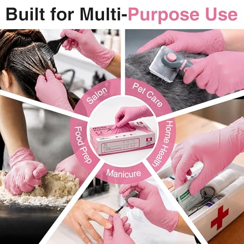 Schneider Medical Nitrile Exam Gloves, 4-mil Medical Gloves Disposable Latex Free, Powder Free, Food Safe Glove - size: Medium