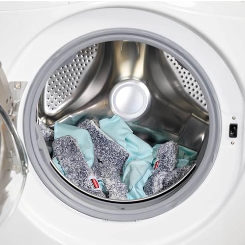 Rubbermaid Commercial Products Microfiber Glass Washer, 14 Inch | Quick-Connect Compatible, Integrated Edge Scrubber, High-Absorbency Sleeve, 100 Launder Cycles, Ergonomic Handle - size: 14", style: Washer