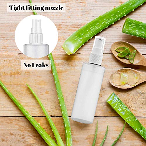 Plastic Spray Bottle Fine Mist – Refillable, Reusable, Portable Sprayer, Travel Size, Leak Proof for Household Use, Essential Oil, Cleaning Solution and Perfume (10 Pack, 120 ml) (2oz - 10 pack)