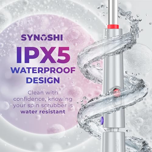 Synoshi PRO Electric Spin Scrubber Extension Handle, Electric Bathroom Scrubber for Cleaning, Extends up to 29.5 Inch (75 cm)