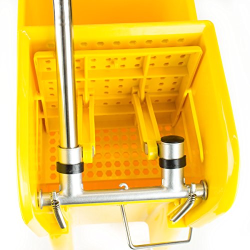RKMW24-Y Side Press Wringer Replacement for Commercial Mop Bucket 24 qt / 6 gal (Yellow)