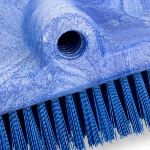 SPARTA 40423EC14 Plastic Floor Scrub Brush, Wall Brush, Equipment Brush With Nonabsorbent Bristles For Industrial Kitchens, Hospitals, Commercial Cleaning, 10 Inches, Blue - color: Blue