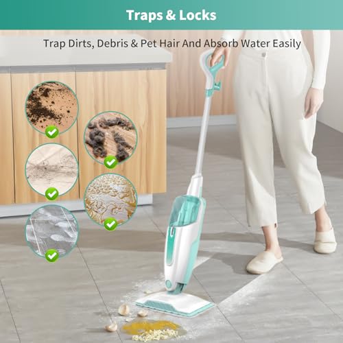 16 Pack Microfiber Steam Mop Replacement pads for Shark Steam Mop S1000, S2001,S1000A, S1000C, S1000WM, and S1001C,Washable & Reusable Steam Mop Pads Safe for all Floor have Super-Absorbent - size: Shark-16PCS