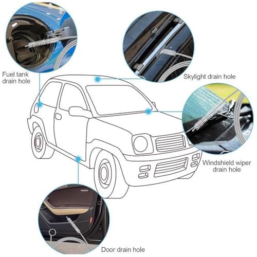 Long Drain Brush Flexible Feeding Tube Brush Slim Cleaning Brush Hose Pipe Brush