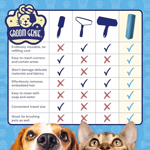 Magic Pet Hair Block Brush (Sky Blue) | Ultimate Dog & Cat Hair Remover for Sofa, Furniture, Carpet, Bedding, and Clothing | Reusable, Durable, and Easy to Use - color: Sky Blue