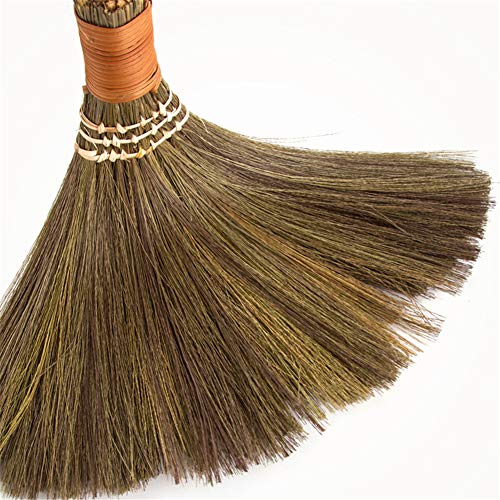 Handmade Straw Brooms for Sweeping, Natural Soft Straw Broom for Cleaning Indoor-Outdoor, Office, Sofa, Floor Car, Decor Idea -12 X 8 Inches (1 PC)