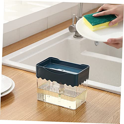 Cabilock 1pc Creative Liquid Dispenser Box with Sponge Wipes Press Automatic Soap Dispenser for Kitchen and Home Use Material Easy to Color