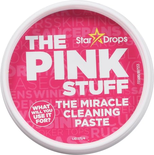 Stardrops The Pink Stuff Cleaning Paste 500g, Multi Purpose Cleaner for Kitchen, Bathroom, Tiles, Glass, Shower, Oven, Sink, Stainless Steel, Removes Grease, Grime & Stains - size: 17.63 Ounce (Pack of 1)