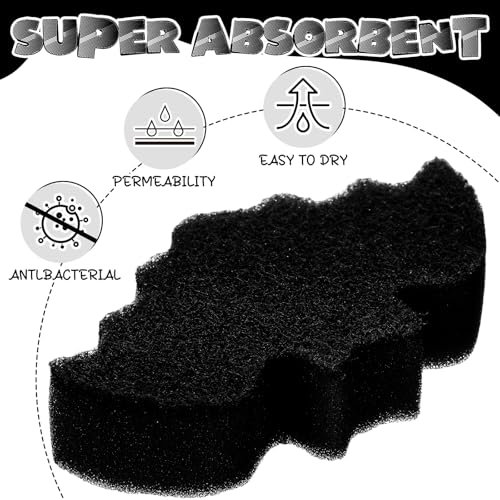 Tioncy 12 Pack Bat Sponges Kitchen Bulk Dual Sided Scrubber Gothic Sponges Dishwashing Non Scratch Bat Kitchen Accessories Dish Scouring, Black - color: Black, style: Bat