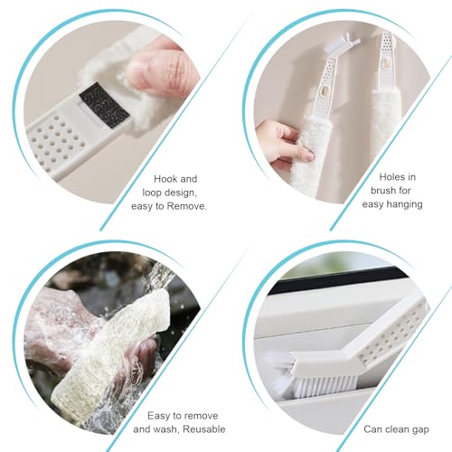 2 Pack Mini Split Cleaning Kit,Air Conditioner Cleaner Set,Under Appliance Cleaning Tool,with 2 Reusable and Washable Microfiber Cloths,for Air Conditioning, Home Appliance