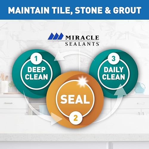 Miracle Sealants Miracle Heavy Duty Non-Acidic Cleaner, Tile & Stone Cleaner & Grout Haze Remover, Quart - size: 32 Fl Oz (Pack of 1), style: Jug