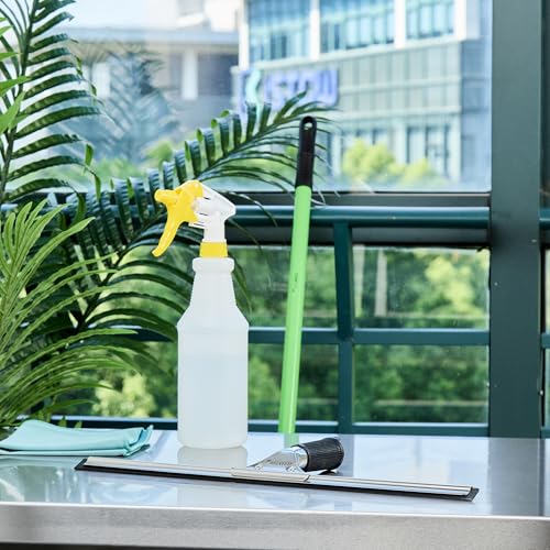 Restaurantware-Clean Tek Professional 17.72 Inch Window Squeegee, 1 Cleaning Squeegee with Rubber Blade - No-Slip Handle, Clean Mirror Or Car Windshield, Stainless Steel Wiper for Glass Door - size: 17 3/4", style: Stainless Steel, with Black Rubber Grip