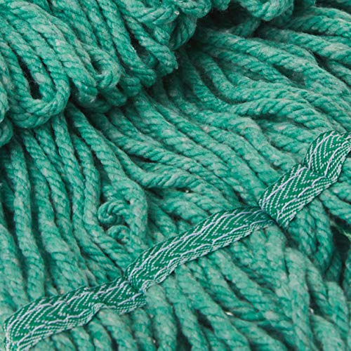 Genuine Joe MGR1BEA Med Blend Narrow Band Wet Mop, Green