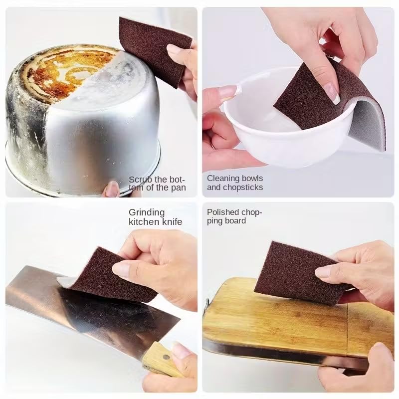Multi-Purpose Kitchen Scrubber Roll, Abrasive Cleaning Sponge for Pots Pans Dishes, Reusable Scouring Pad for Stain Removal - Flexible Dishwashing Surface Scrub Roll, 9cm x 100cm (1 Roll)