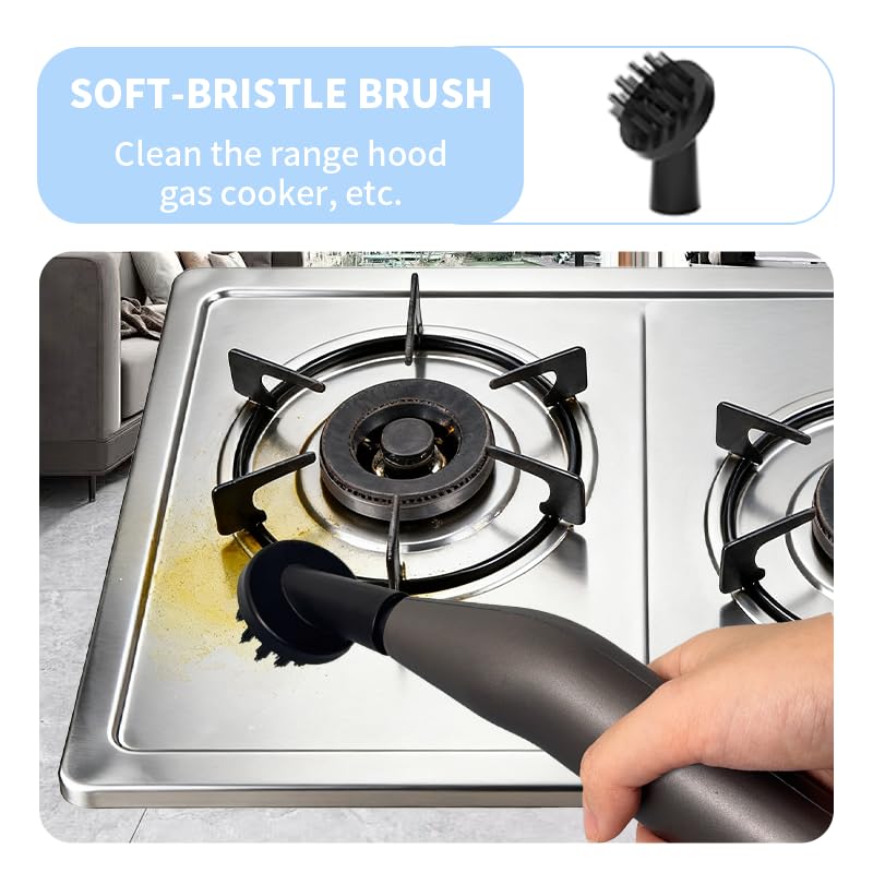 Steam Cleaner for Home, Pressurized Portable Handheld & Mop 2-in-1 Steamer for Cleaning with 10 pcs Accessories for Multi-Surface Cleaning, Floors, Tiles, Grout, Kitchen, Bathroom, Couch