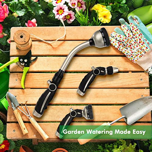 RESTMO Watering Wand Heavy Duty, Metal Water Hose Sprayer for Garden, High Pressure | Thumb Flow Control | On/Off Valve, Ideal for Outdoor Lawn & Plant Watering, Car & Pet Washing