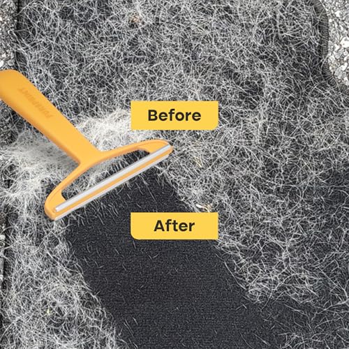 Pro Pet Hair Removal Tool – Dog & Cat Hair Scraper for Carpet, Couch, and Car – Reusable Carpet Hair Removal Tool & Fur Scraper for Upholstery, Rugs, Furniture, and Car Interiors - color: Pro