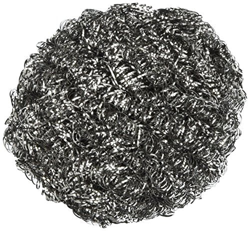 Winco Stainless Steel Scrubbing Sponge, 105g - size: 105 Grams