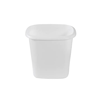 Rubbermaid Vanity Trash Can/Wastebasket 1.5-Gallons/6-Quarts White for Under Counter/Kitchen/Office/Bedroom/Bathroom