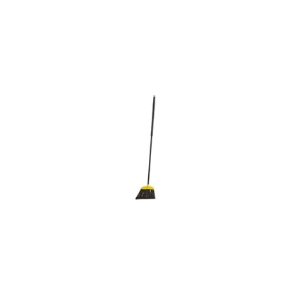 Rubbermaid Commercial Products 10" Smooth Surface Jumbo Sweep Angle Broom, Metal Handle, Black, for Cleaning Hard-to-Reach Areas - color: Black, size: Overall: 56"L (1 Item), style: Jumbo