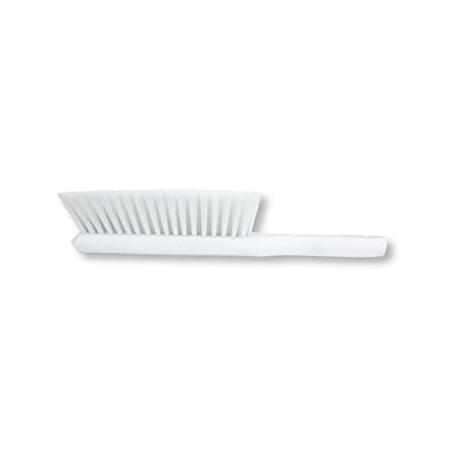 SPARTA Handheld Soft Counter Brush 8 Inch Bristle Span, Multi-Use Dust Brush with 5 Inch Handle for Tables, Countertops, and Delicate Surfaces, Polyester, White - color: White