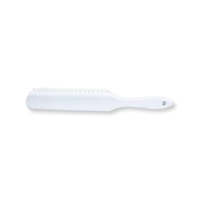 SPARTA Handheld Soft Counter Brush 8 Inch Bristle Span, Multi-Use Dust Brush with 5 Inch Handle for Tables, Countertops, and Delicate Surfaces, Polyester, White - color: White