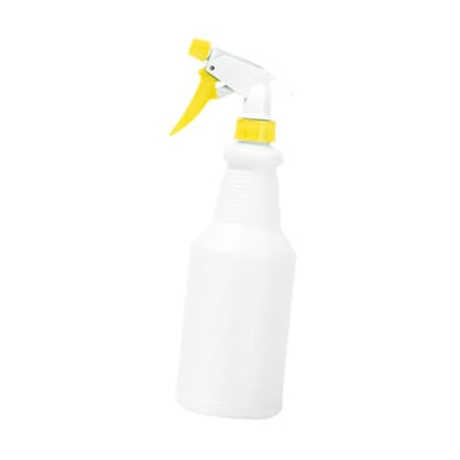 jojomis Spray Bottle Adjustable Nozzle 600 ml Heavy Duty Refillable for Hair Cleaning Solutions Kitchen Garden Plant Misting- Yellow