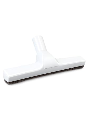 Plastic Floor Brush with Horse Hair Bristles Tool Attachment Fits 1.25 Inch Vacuum Cleaner Wands, 10 Inch Wide Cleaning Path, White. - size: 10 Inch Wide Cleaning Path