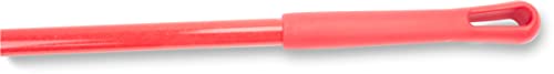SPARTA 41082EC05 Plastic Color Coded Broom, Flagged Bristles, Long Broom With Angled Head For Large Debris, 56 Inches, Red, (Pack of 12) - color: Red
