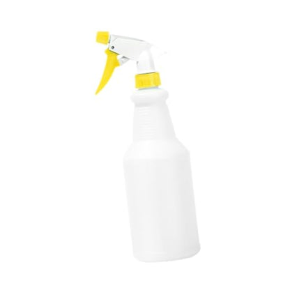 jojomis Spray Bottle Adjustable Nozzle 600 ml Heavy Duty Refillable for Hair Cleaning Solutions Kitchen Garden Plant Misting- Yellow