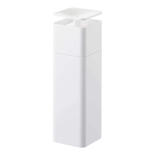 Yamazaki Home Tower One Handed Dispenser - Abs Plastic - 8.5 Fluid Oz., 250 Milliliters - color: White