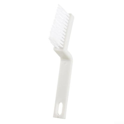 Grout Cleaner Brush with Stiff Bristles for Tile Joints and Crevices Angled Design Scrubber for Bathroom Kitchen Window Tracks Blinds Car Vents Shower Door Tracks and Other Tight Spaces(Flat head) - size: Flat head