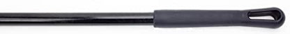 SPARTA 41082EC03 Plastic Color Coded Broom, Flagged Bristles, Long Broom With Angled Head For Large Debris, 56 Inches, Black, (Pack of 12) - color: Black
