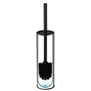 Toilet Brush and Holder,Stainless Steel Toilet Brushes for Bathroom with Holder 2pack - color: Matte Black