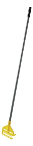 Rubbermaid Commercial Products Invader 54" Heavy Duty Fiberglass Wet Mop Handle, Yellow, for Professional/Industrial Floor Cleaning, Compatible with 1" Headband Mops