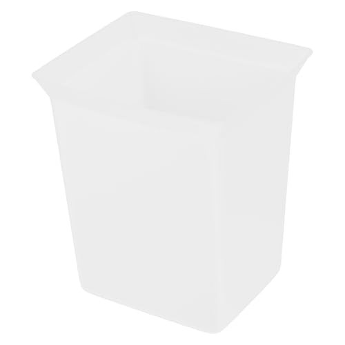 Ciieeo Plastic Storage Basket for Organizing Tools Portable for Bathroom and Housekeeping Compact Cleaning Bin Built Handle White - color: White