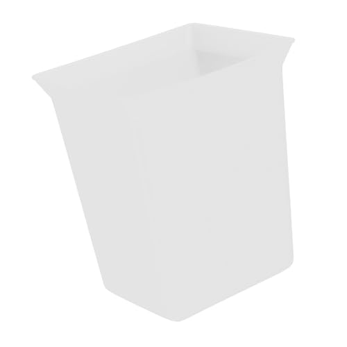 PRETYZOOM Cleaning Supplies Plastic Organizer Bin for Bathroom Kitchen Versatile Storage for Cleaning Tools Guest and Easy to Clean White - color: White