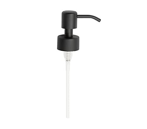 Kapitan Soap Dispenser Pump Replacement Head Black Spare Stainless Steel 28Mm Brushed Finish - size: 1 Piece - Black