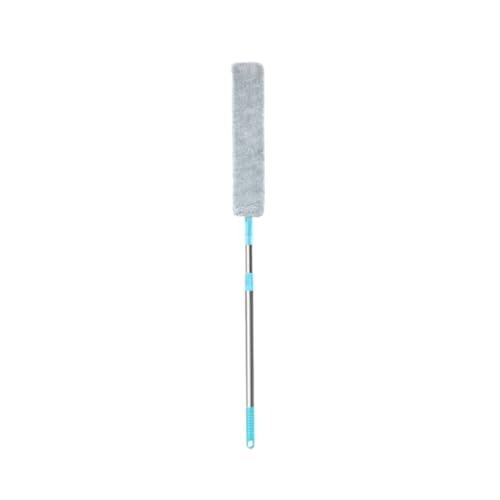 Flat Duster for Household Appliances – Dusting Cloth with Extension Pole, Telescopic Gap Duster, Bendable Dust Mop for Cleaning Under Tight Spaces, 37.4"x2.95"x1.18" (Telescopic 51.18in) - color: Telescopic 51.18in