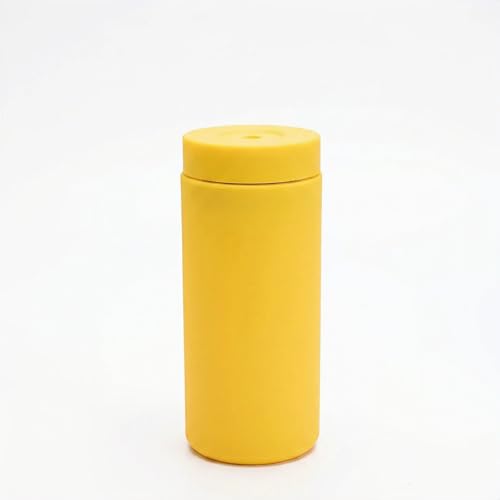 Dish Soap Dispenser for Kitchen, Silicone Squeeze Bottle for Dish Detergent (Yellow) - color: Yellow