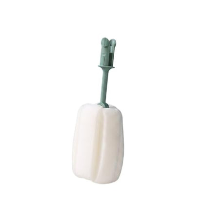Long Handle Bottle Brush with Sponge Head, 13 Inch Cleaning Tool for Vacuum Flask and Narrow Neck Containers (1 PC) - color: Green