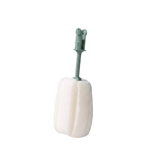 Long Handle Bottle Brush with Sponge Head, 13 Inch Cleaning Tool for Vacuum Flask and Narrow Neck Containers (1 PC) - color: Green