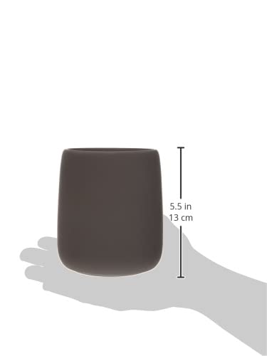 blomus -SONO 69047 Toilet Brush Ceramic/Plastic Satellite Toilet Set Soft Touch Hygienic Freestanding Toilet Brush & Holder Bathroom Accessory (H x W x D): 39 x 11 x 11 cm - color: Satellite