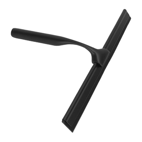 Stainless Steel Squeegee, All Purpose Shower Window Squeegee with Comfortable Non Slip Grip, for Glass Doors Tiles Windows Mirrors Home Commercial Automotive (Black) - size: Black