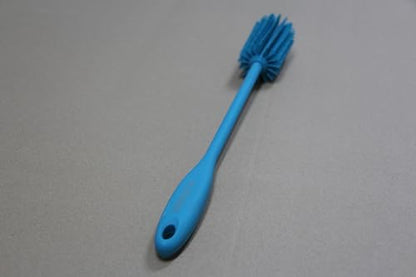 Silicone Bottle Brush, Water Bottle Cleaner Brush with Long Handle, Perfect for Cleaning Narrow Neck Containers, Vacuum Sports Bottle, Tumblers, Flask, Glassware (2 Pack, Turquoise)