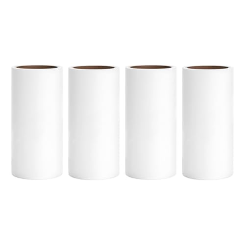 Lint Roller Refills 4 inch Extra Sticky Pet Hair Roller Replacement Refills Only, Inside Diameter 1.5 inch, 60 Sheets per Roll (Pack of 4, Total 240 Sheets) - color: Refills Only
