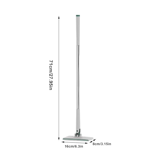 No Touch Clamp Mop, Reusable Hardwood Floor Cleaner, 4 Cloths, Efficient Cleaning Tool for Tile, Glass, or Wood Surfaces, Apartment and Homes Floor Mop, Easy Maintenance - size: 71 cm