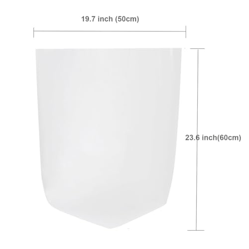 4 Gallon Trash Bags, Garbage Bags Waste Bin Strong Wastebasket Liners Bags for Kitchen Home Bedroom Bathroom Office-125 Counts (Clear White) - style: Clear White-4Gal-125-2