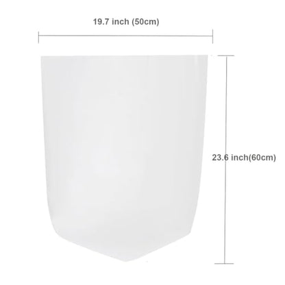 4 Gallon Trash Bags, Garbage Bags Waste Bin Strong Wastebasket Liners Bags for Kitchen Home Bedroom Bathroom Office-125 Counts (Clear White) - style: Clear White-4Gal-125-2